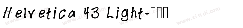 Helvetica 43 Light字体转换